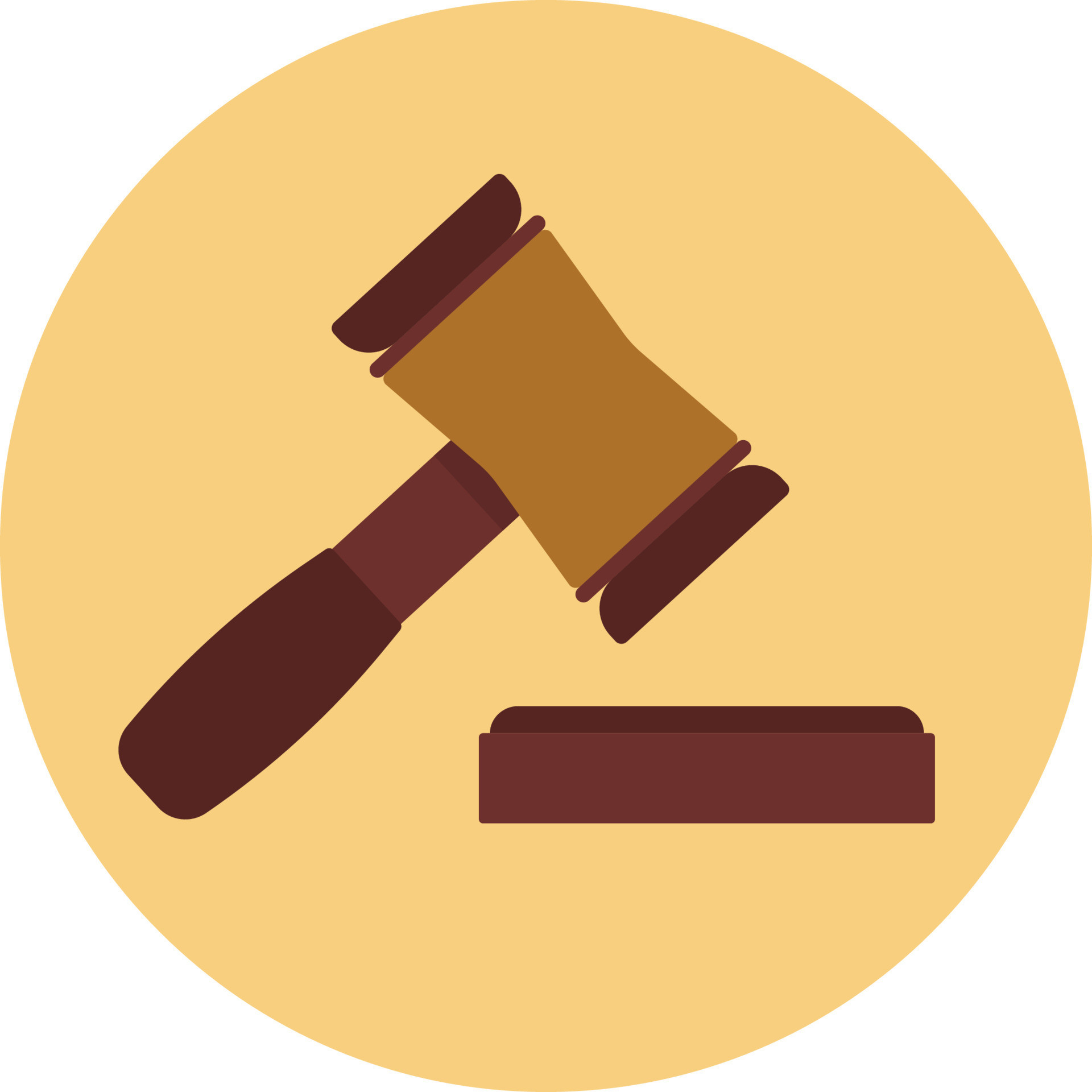 Law Clip Art Elegant Illustration Of Law Concept with the Hammer Judge Icon Clipart In Flat