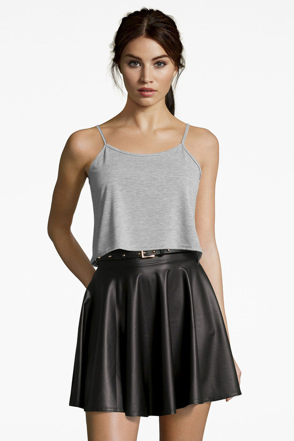 Leather Skater Skirt Fresh Boohoo Jules Leather Look Skater Skirt $30 Boohoo