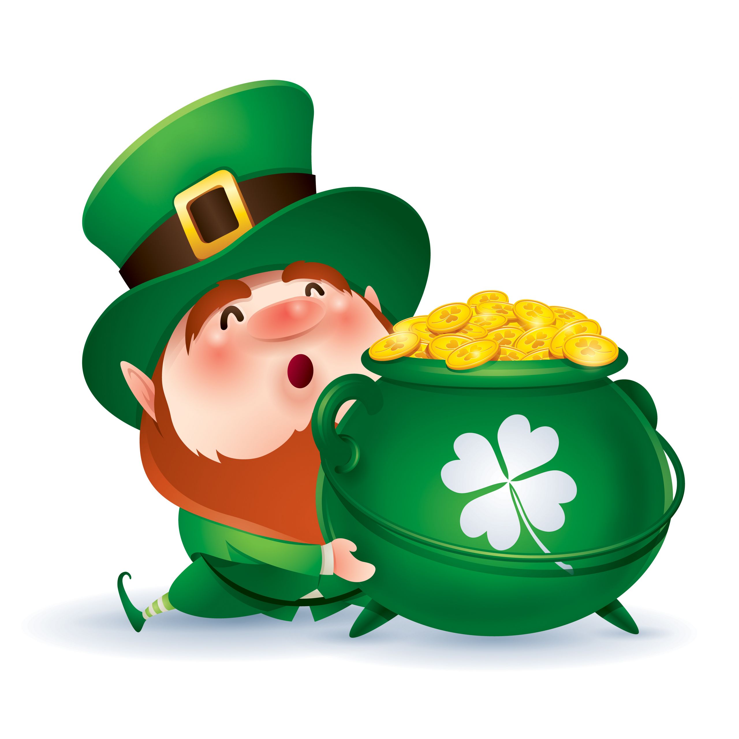 Leprechaun Hat Cartoon Inspirational Cartoon Leprechaun In Green top Hat Vector Art at Vecteezy