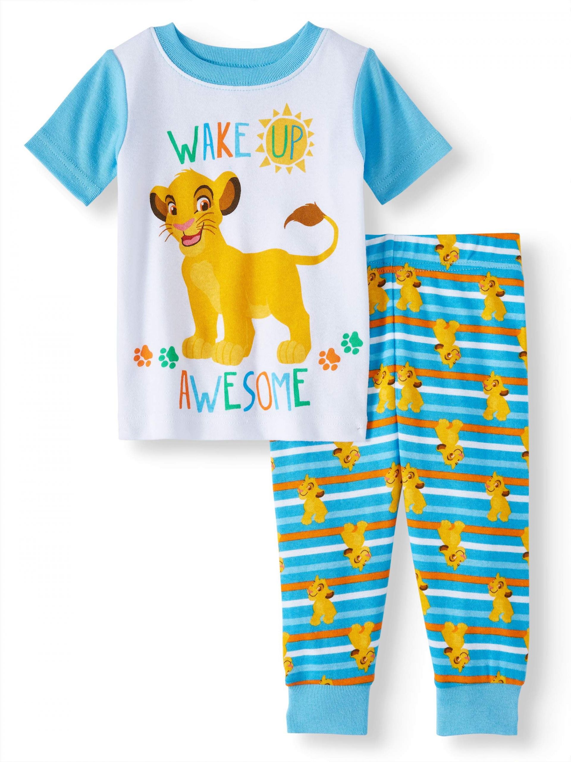 Lion King Pajamas Luxury the Lion King Cotton Tight Fit Pajamas 2pc Set Baby Boys – Brickseek