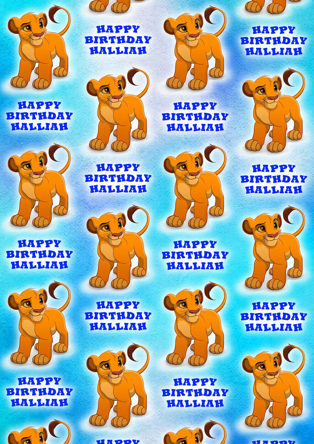 Lion King Wrapping Paper Awesome Simba Personalised Gift Wrap Disney S the Lion King Wrapping Paper