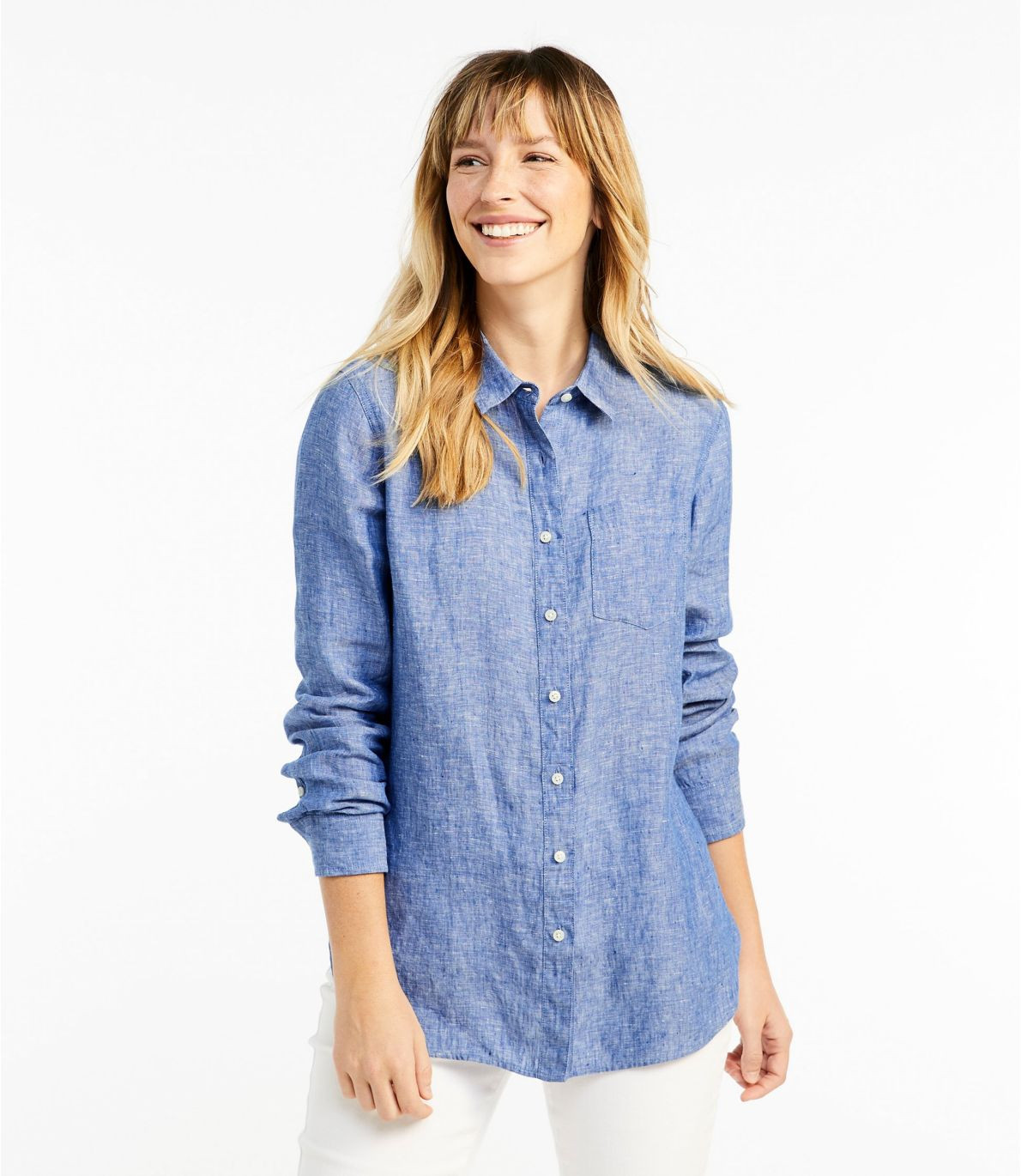 Ll Bean Womens Shirts Unique Women S Premium Washable Linen Shirt Tunic at L L Bean