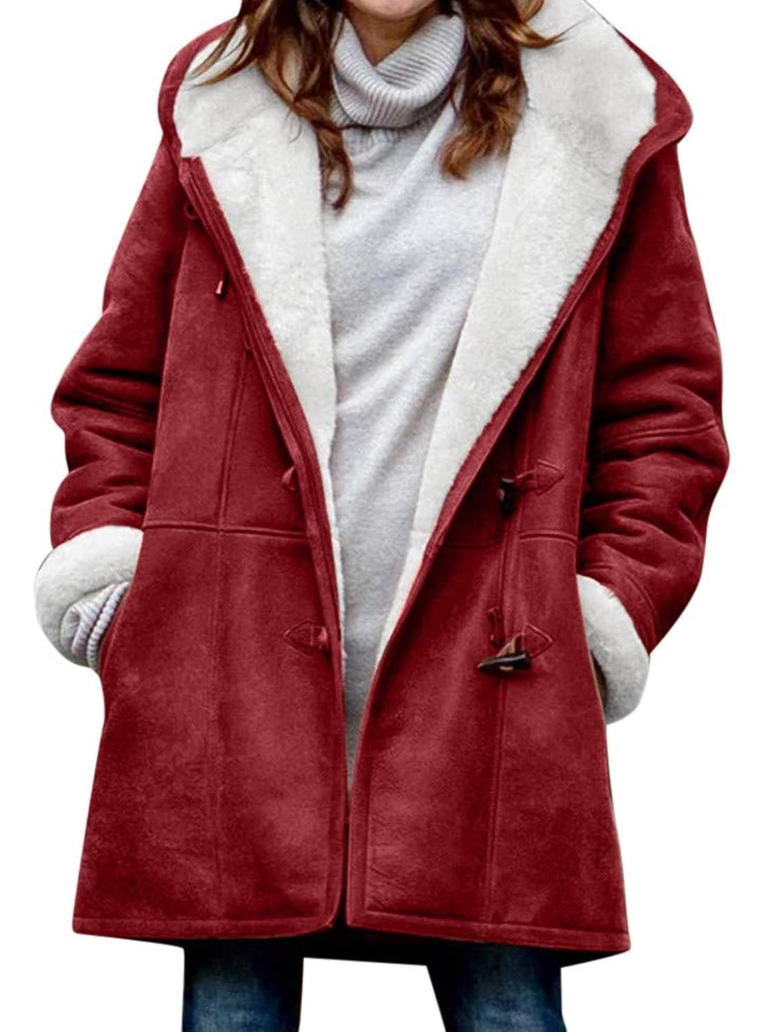 Long Women&amp;#039;s Coats On Sale Awesome Buy Karlywindow Fleece Lined Parka Jacket for Women Winter Warm Thicken