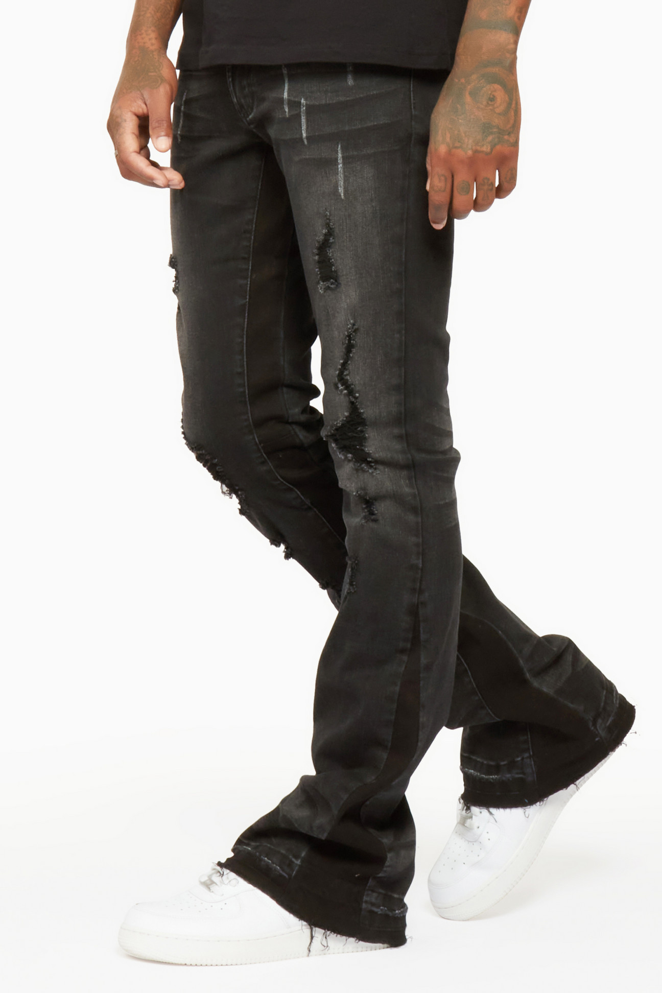 Mens Flared Trousers Unique Men S Stacked Flare Jeans– Rockstar original