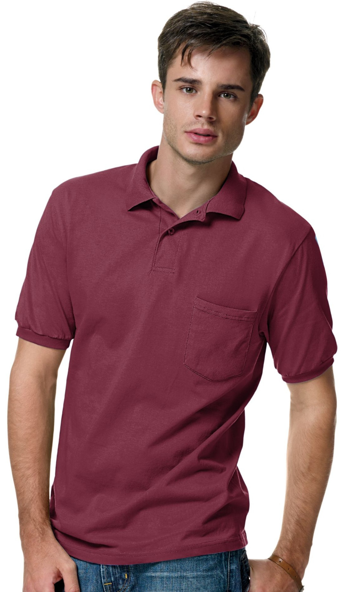 Mens Polo Shirts with Pockets Lovely Hanes Cotton Blend Jersey Men S Polo with Pocket Best Seller 0504