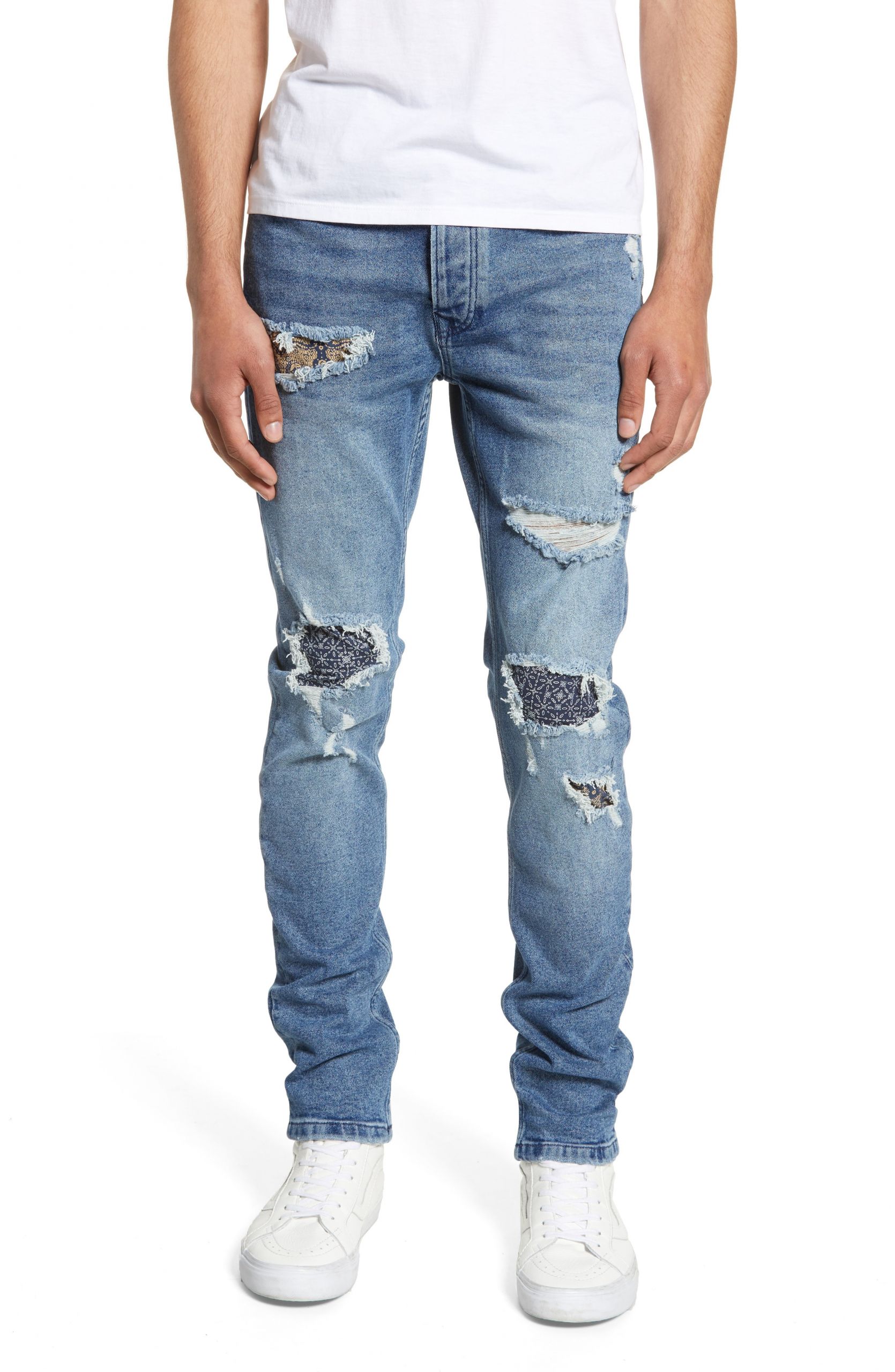 Mens Ripped Skinny Jeans Fresh Men’s topman Ripped Skinny Fit Jeans