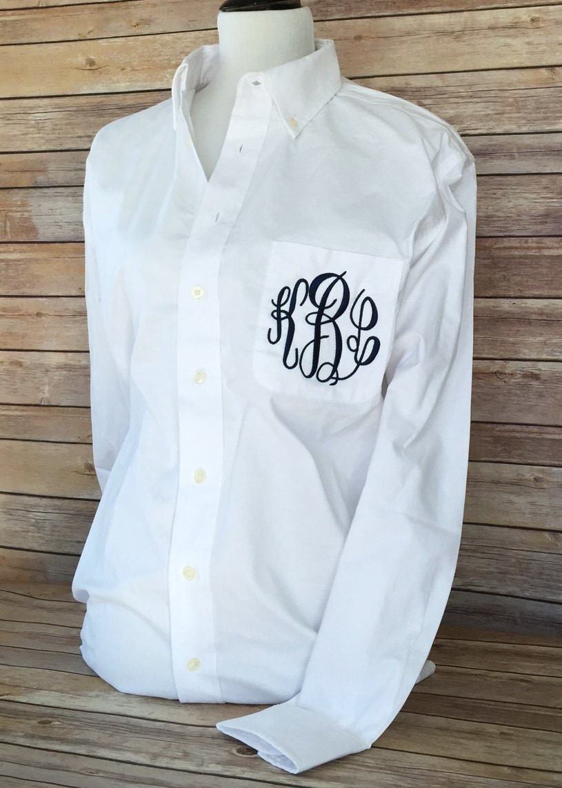 Monogram button Down Awesome Monogram button Down Bridesmaid Shirt for Wedding Day Bridal