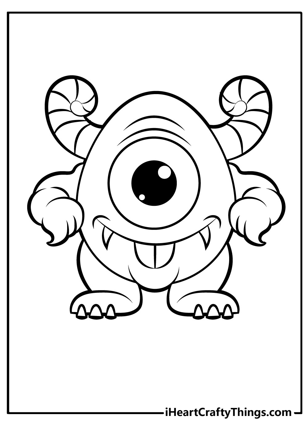 Monster Coloring Sheet Elegant Cute Monsters Coloring Pages Coloring Home