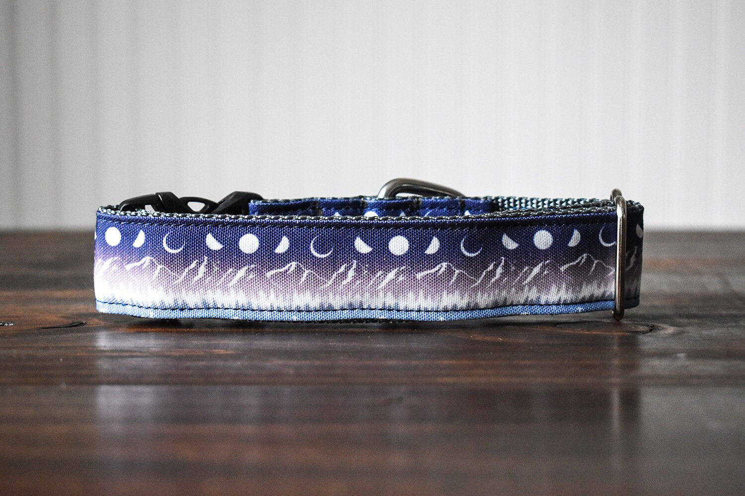 Moon Dog Collar Inspirational Moon Dog Collar Mountain Dog Collar Galaxy Dog Collar Lunar