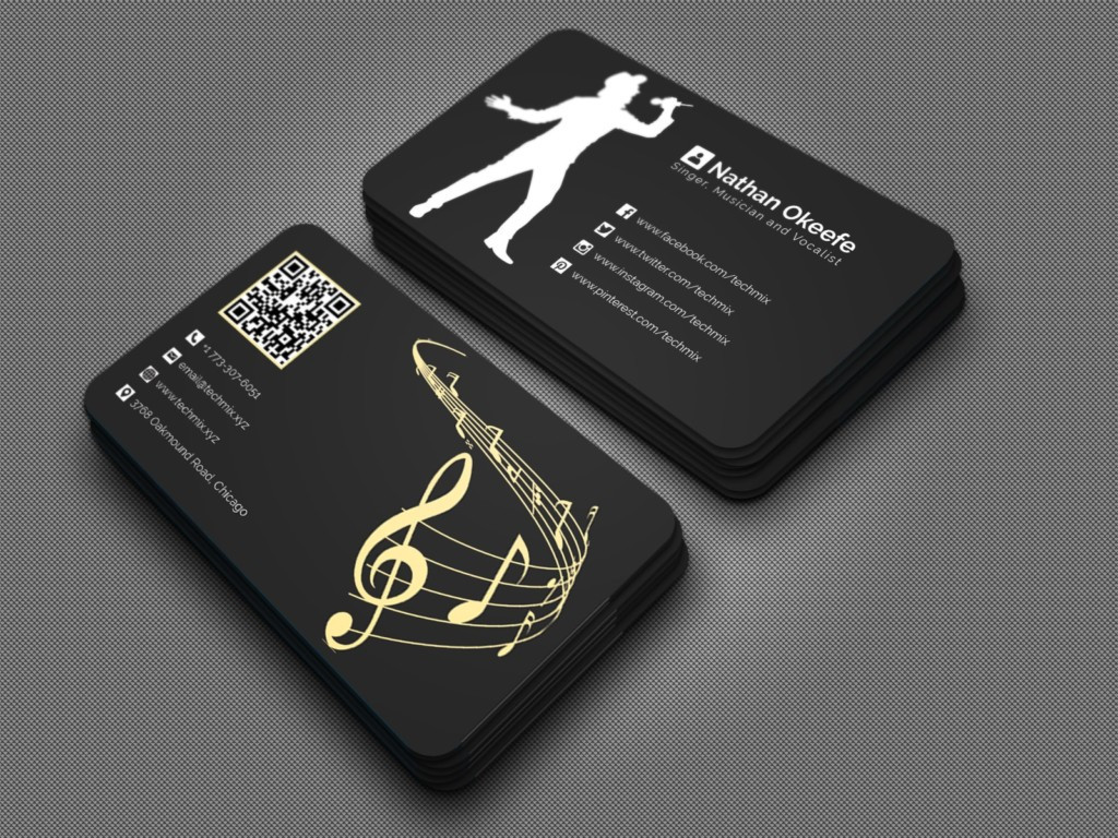 Musician Business Card Examples Elegant 5 Best Musician Business Cards 2021