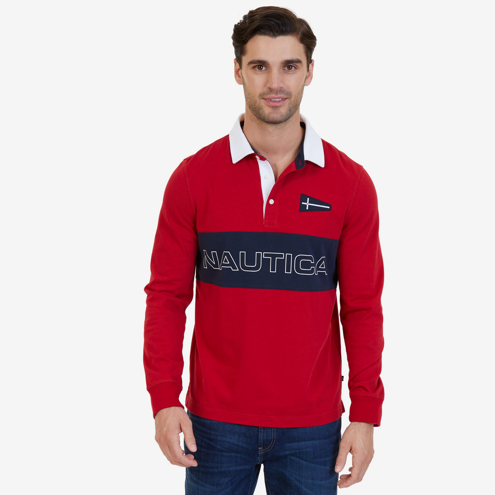 Nautica Long Sleeve Polo Elegant Nautica Nautica Men S Slim Fit Heritage Chest Logo Long Sleeve Polo