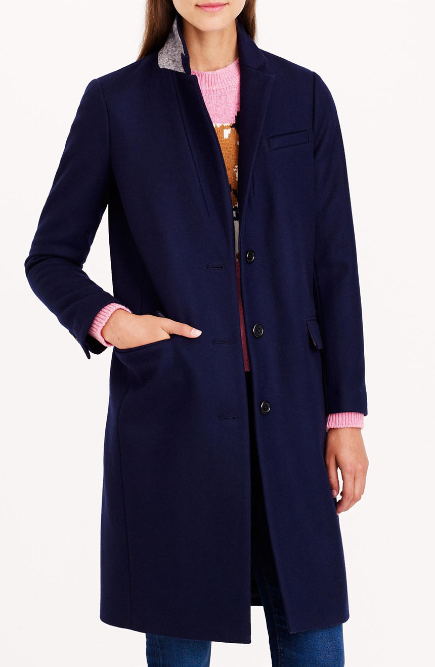 Navy Wool Coat Ladies Beautiful Navy Wool Cashmere Coat Womens Tailored Single Breasted In 6 Colors