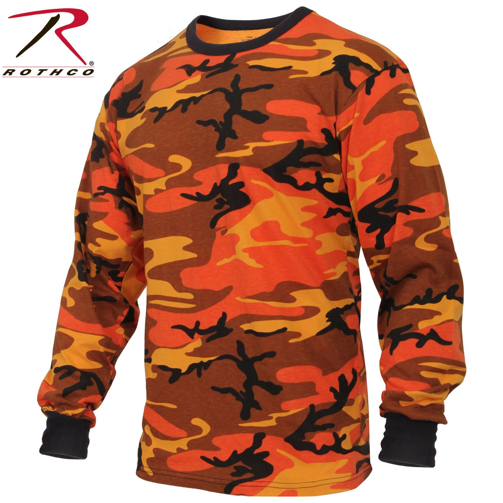 Orange Camo Shirt Elegant Men S Long Sleeve orange Camo T Shirt Rothco Savage orange Camouflag