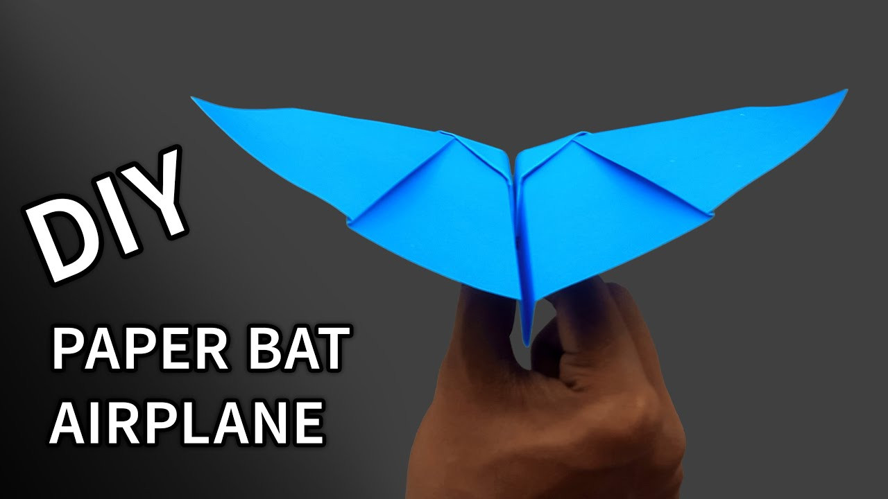 Paper Bat Airplane Lovely How to Make A Paper Bat Airplane Diy Fantastic Handmade Paper Plane