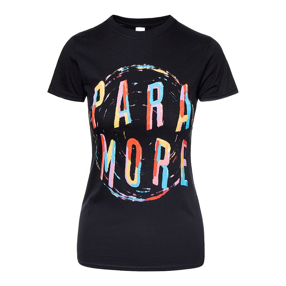 Paramore Band Shirt Fresh Ficial Paramore Painting Spiral T Shirt Black