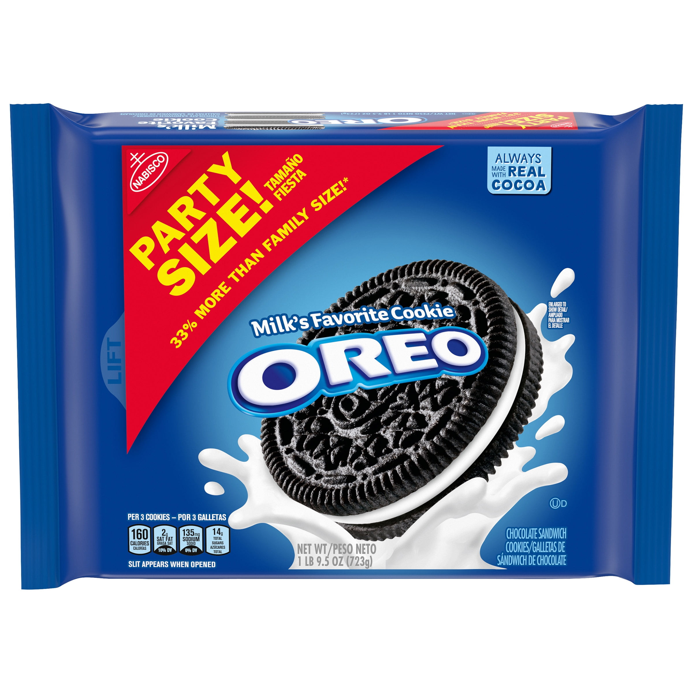 Party Size oreos Lovely Nabisco oreo original Cookies Party Size 25 5 Oz Walmart