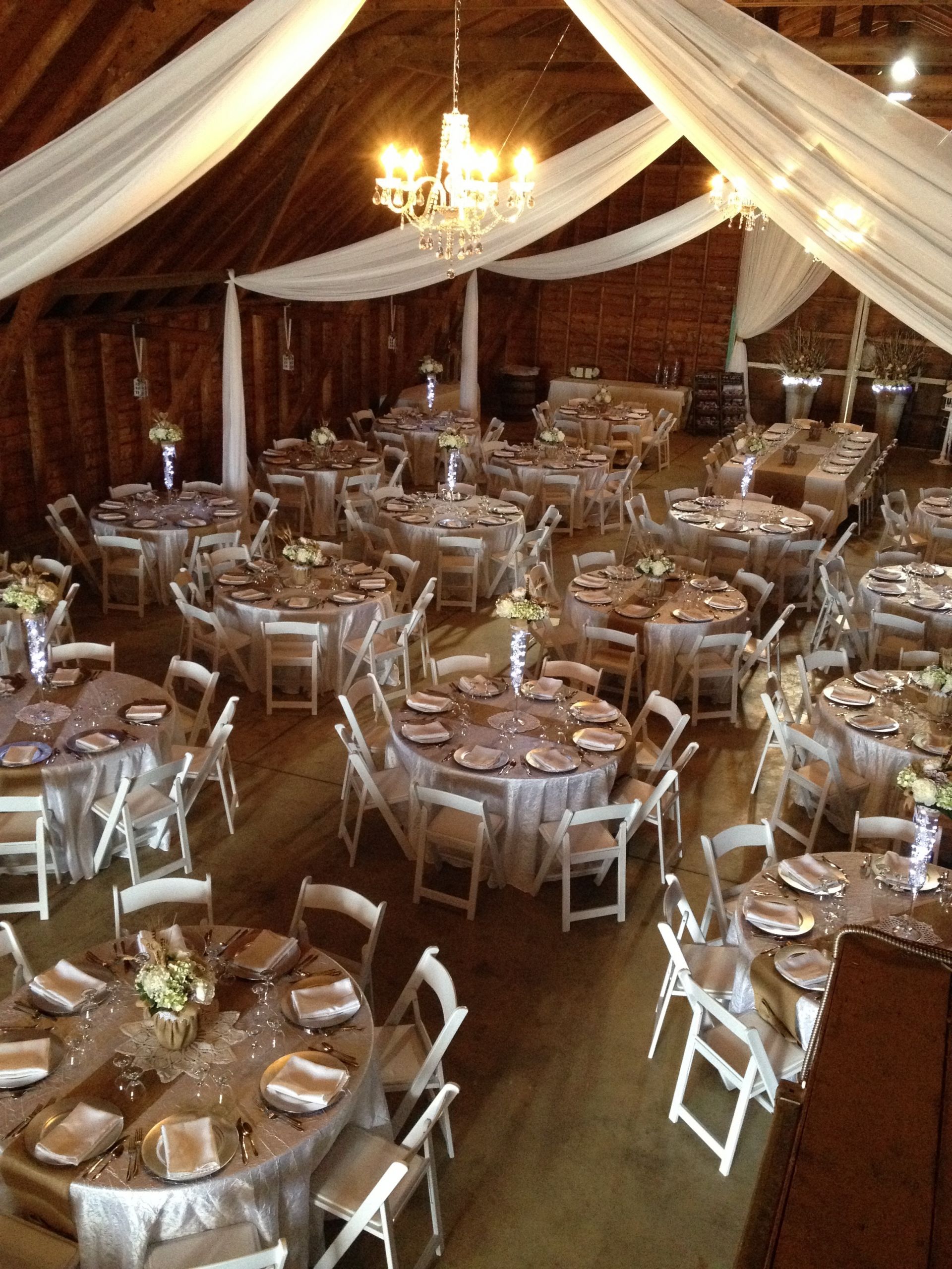 Party Supply Company Elegant Over Head Barn Wedding