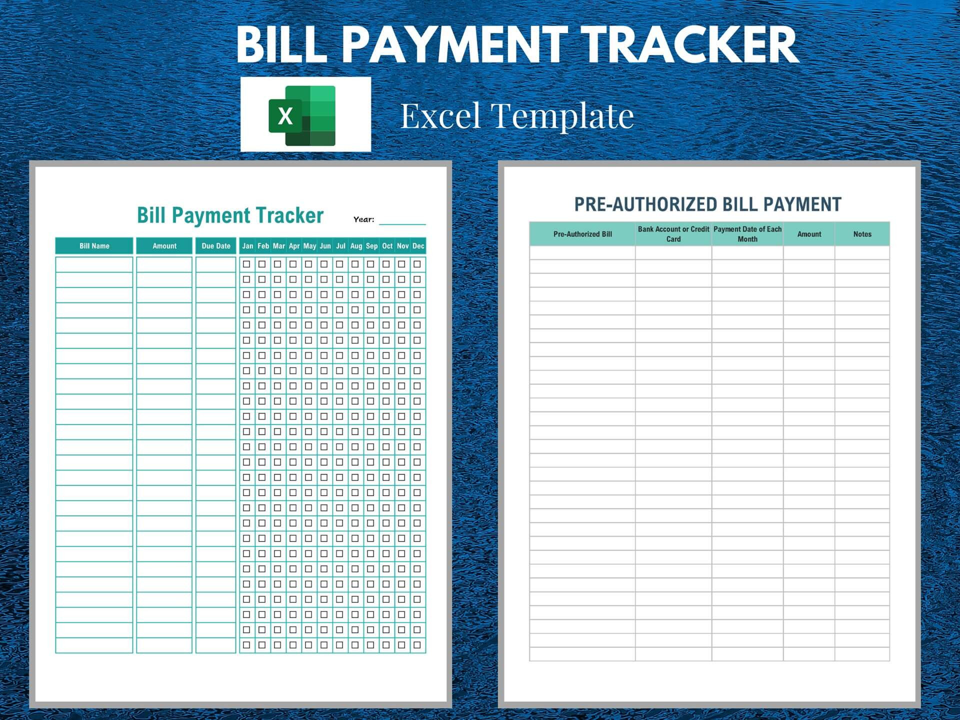 Payment Tracker Excel Template Free Download Inspirational Bill Payment Tracker