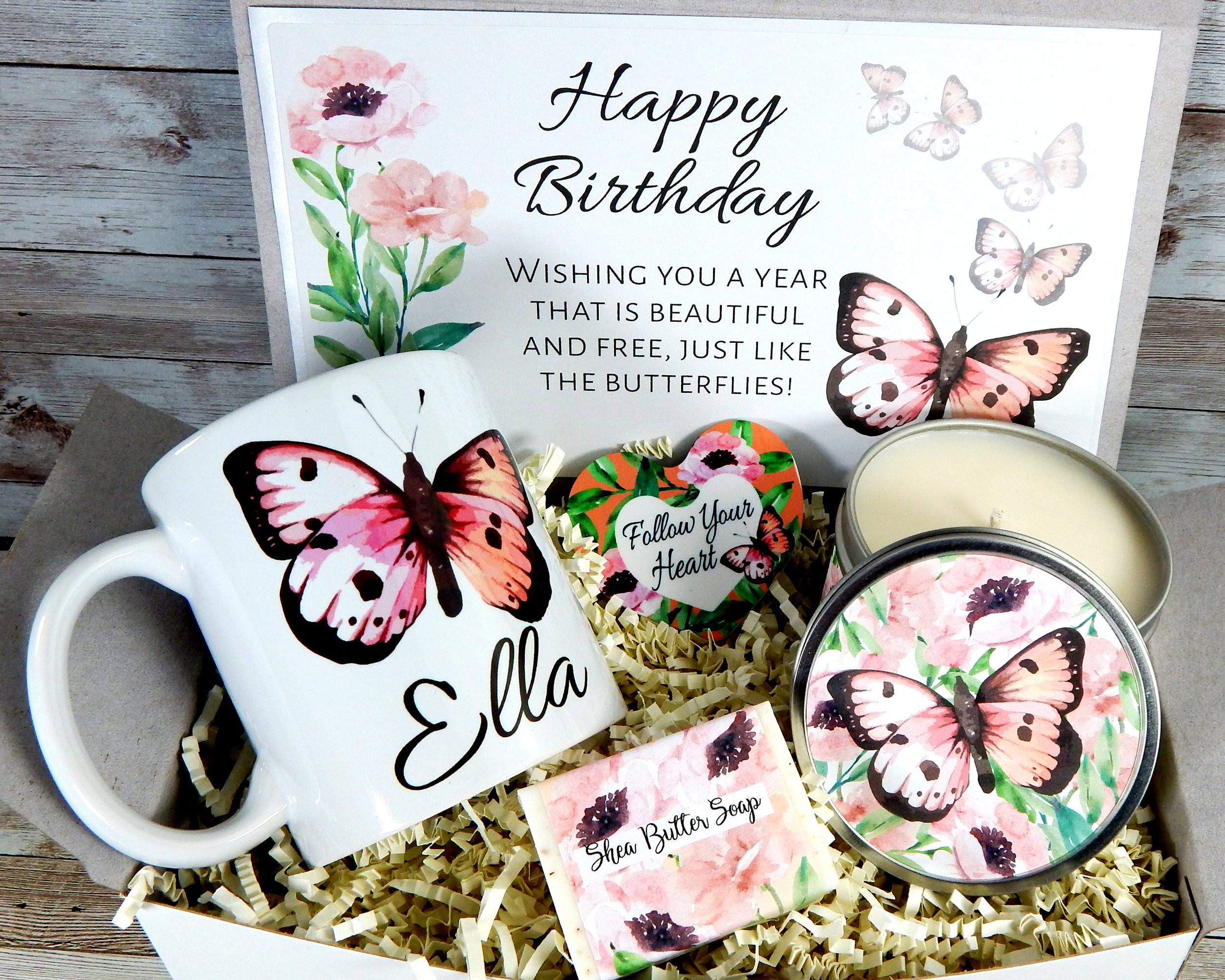 Personalized Gifts for Women Lovely butterfly Gift Box Personalized Birthday Gifts for Women Etsy