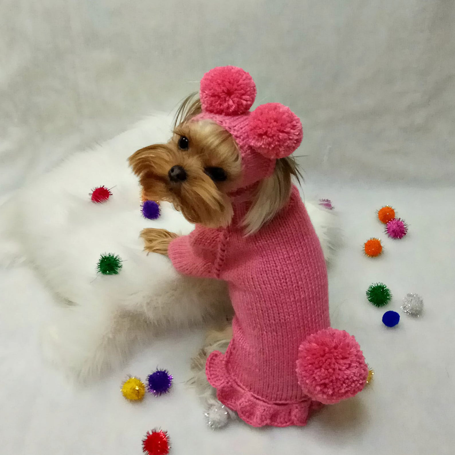 Pink Dog Apparel Inspirational Small Pink Dog Clothes Girl Dog Sweater Yorkie Dog Clothes