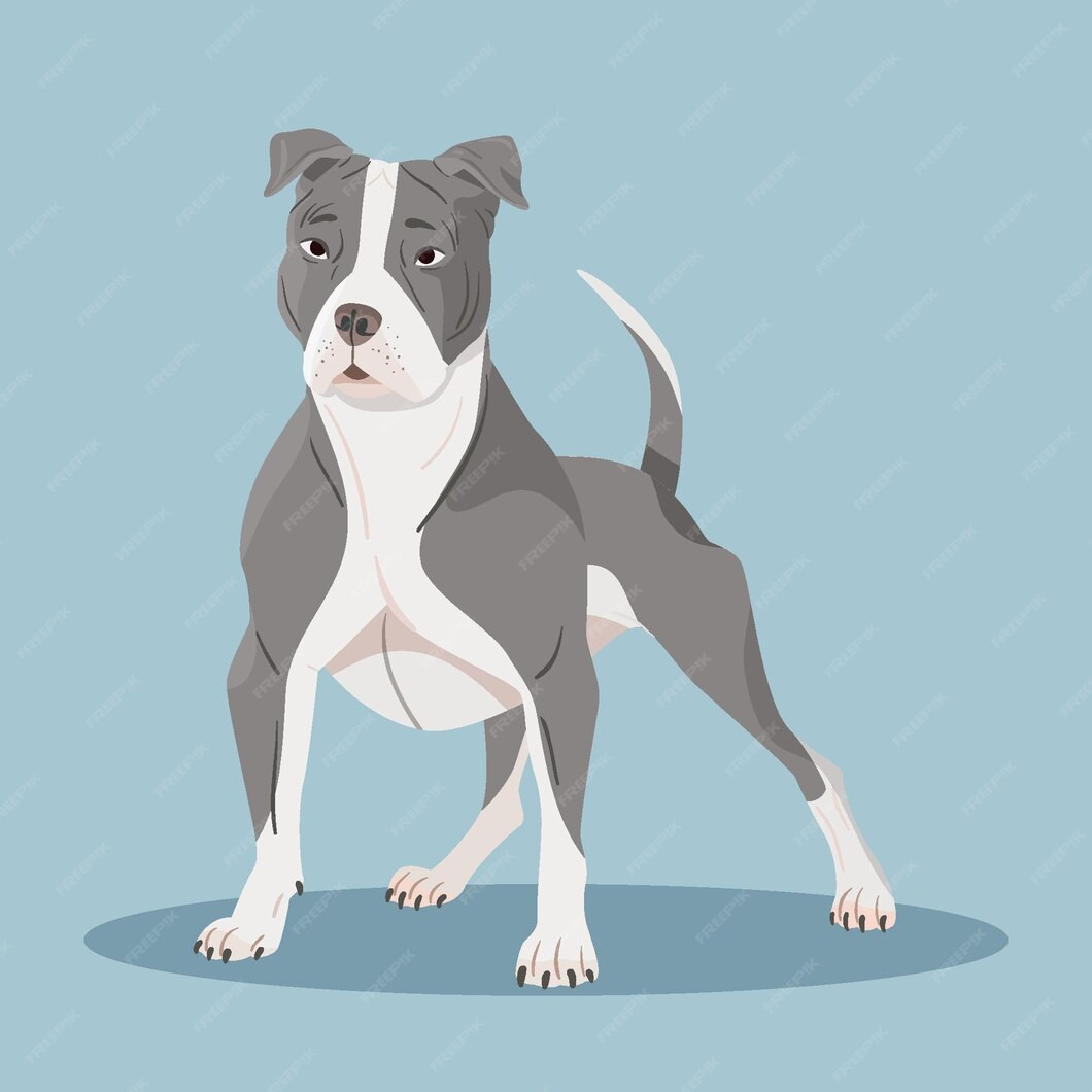 Pit Bull Illustration Inspirational Free Vector