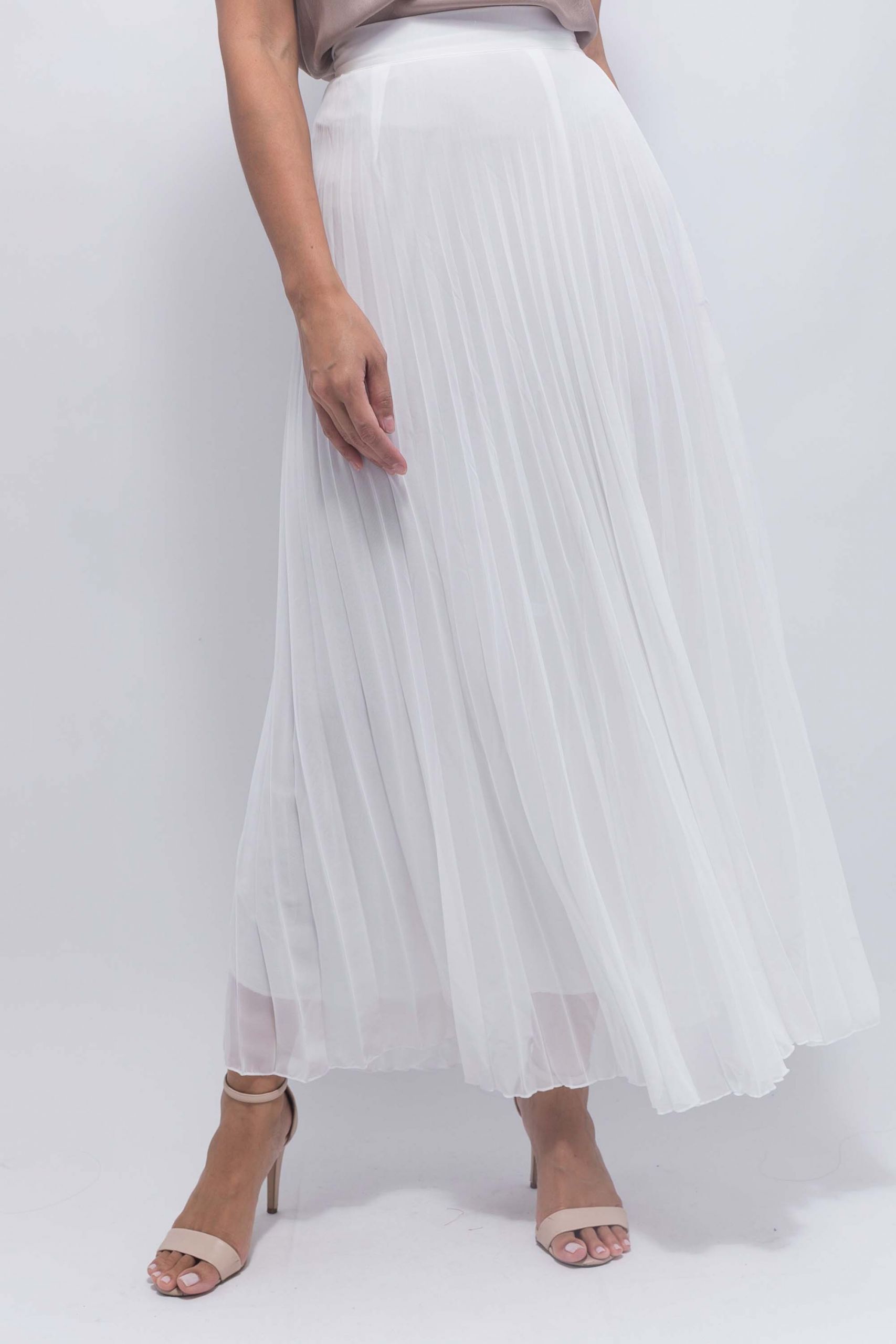 Pleated Maxi Skirt Luxury White Maxi Pleated Skirt Boutiqna