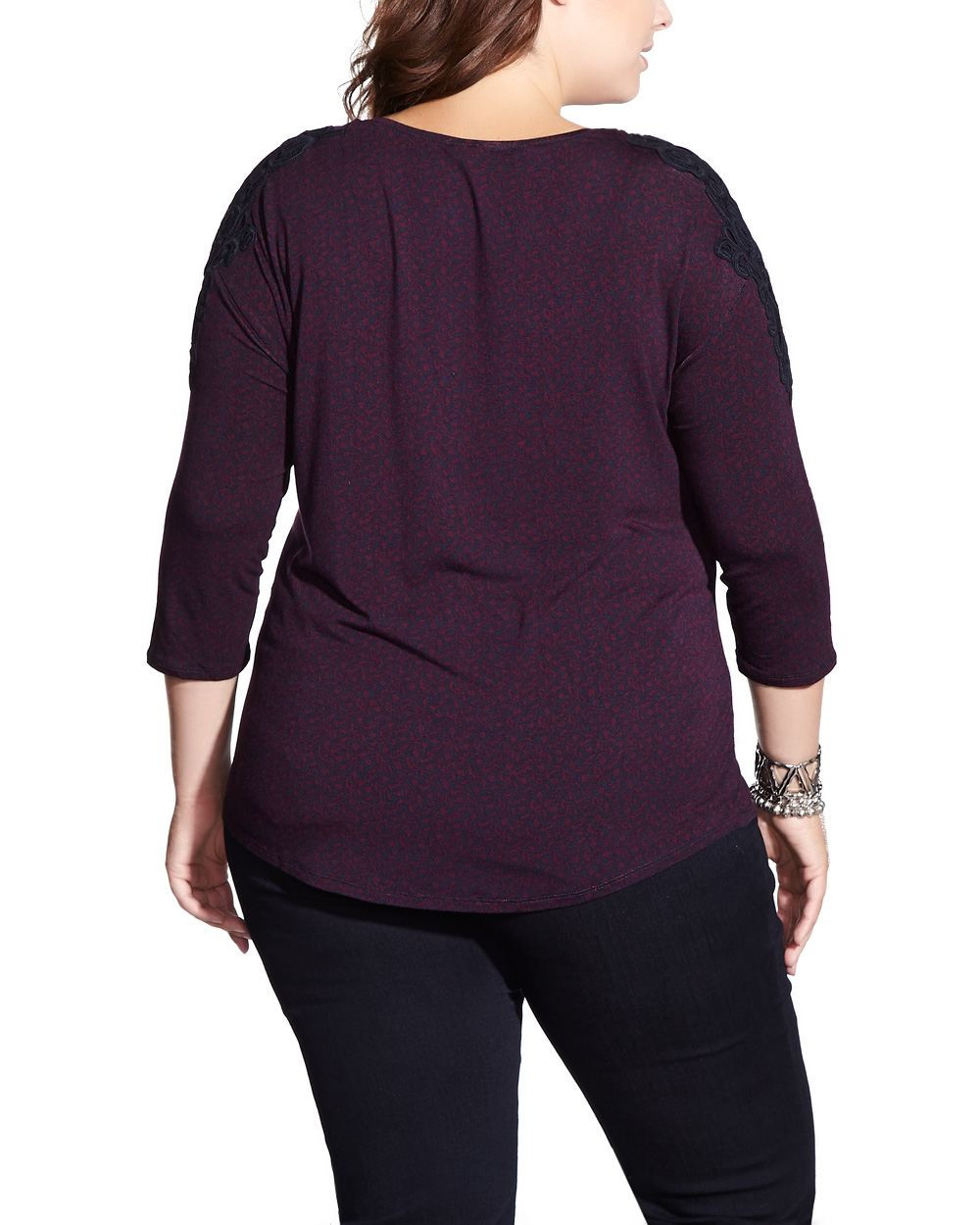 Plus Size 3 4 Sleeve Tee Shirts Lovely Plus Size Printed 3 4 Sleeve T Shirt Plus Sizes