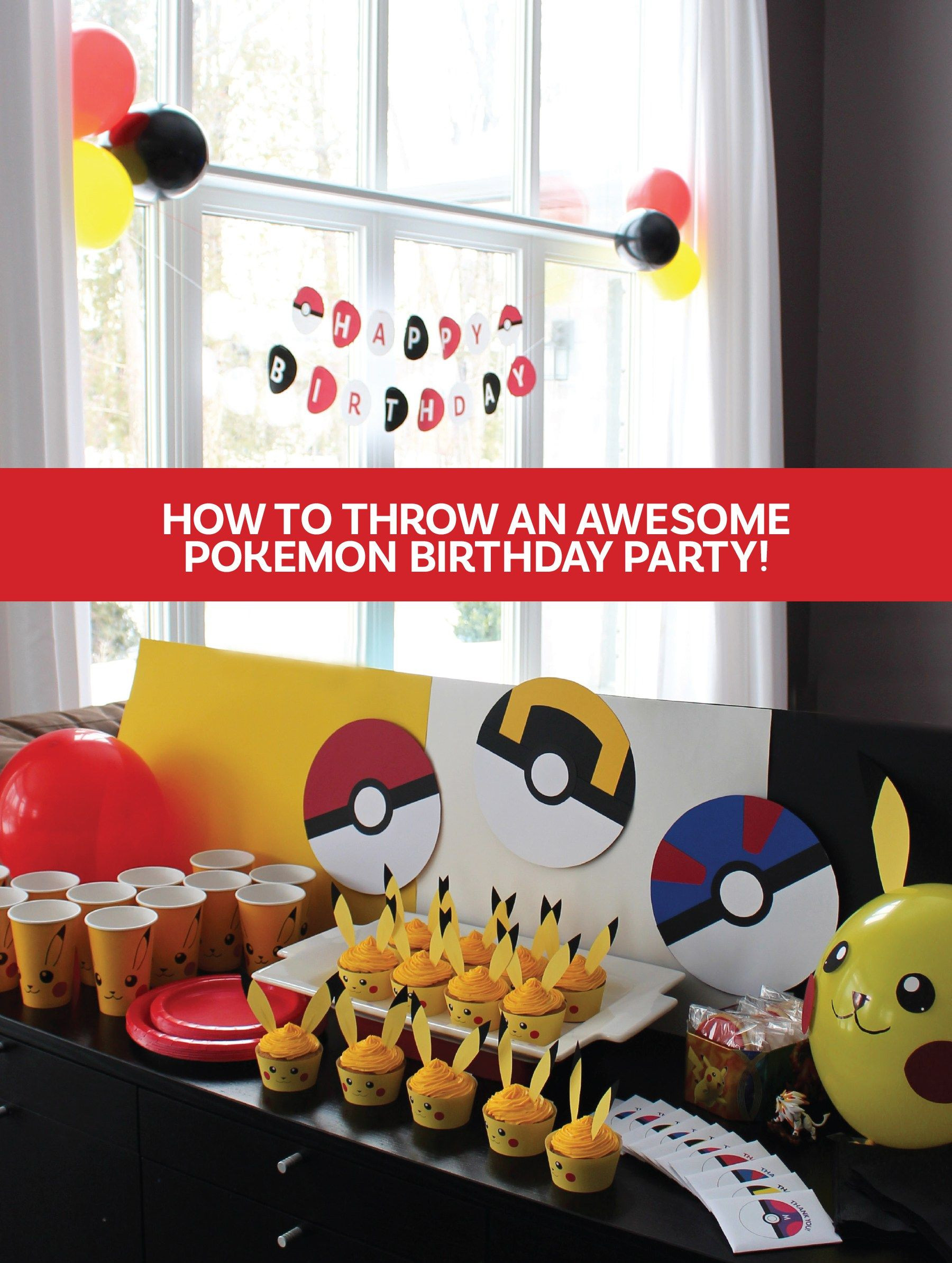 Pokemon Birthday Party Decorations Unique How to Throw An Awesome Pokemon Birthday Party