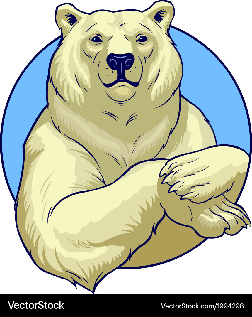 Polar Bear Vector Art Luxury Polar Bear Royalty Free Vector Image Vectorstock