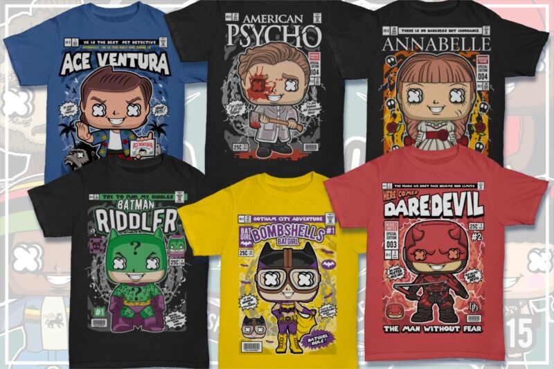 Pop Culture Graphic Tees New 125 Pop Culture Tshirt Designs Bundle 7 Buy T Shirt Designs