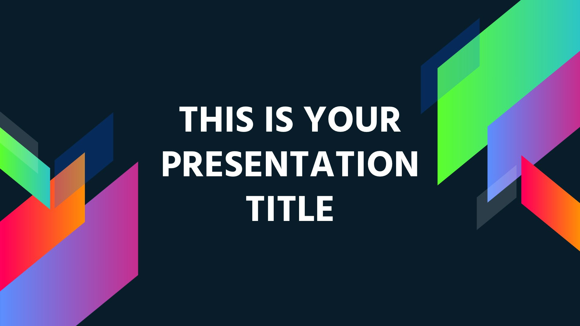 Power Point themes Inspirational Colorful Geometric Free Powerpoint Template &amp; Google Slides theme