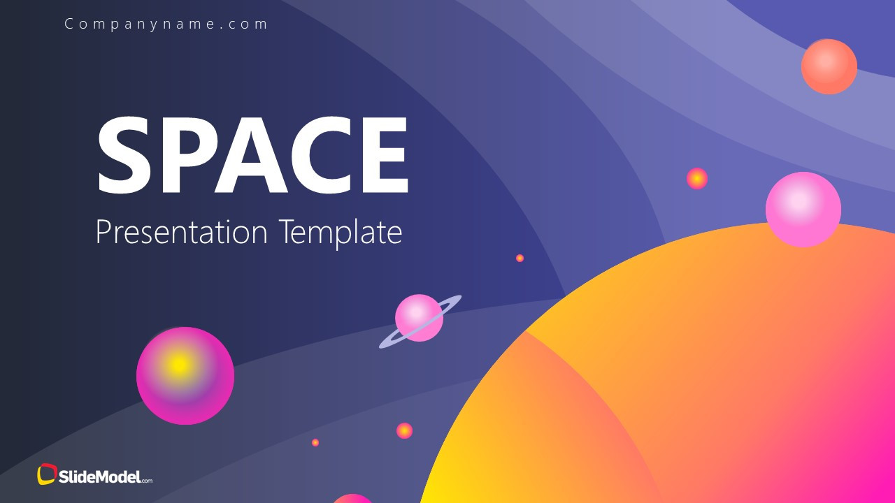 Powerpoint Space theme Unique Space Powerpoint Template Slidemodel