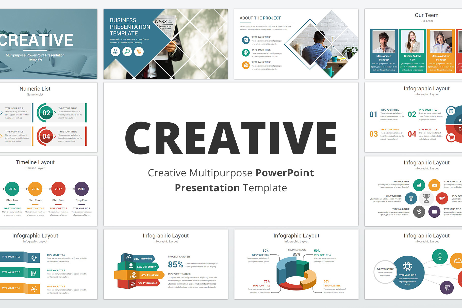 Ppt Presentation Examples Unique Creative Multipurpose Powerpoint Presentation Template