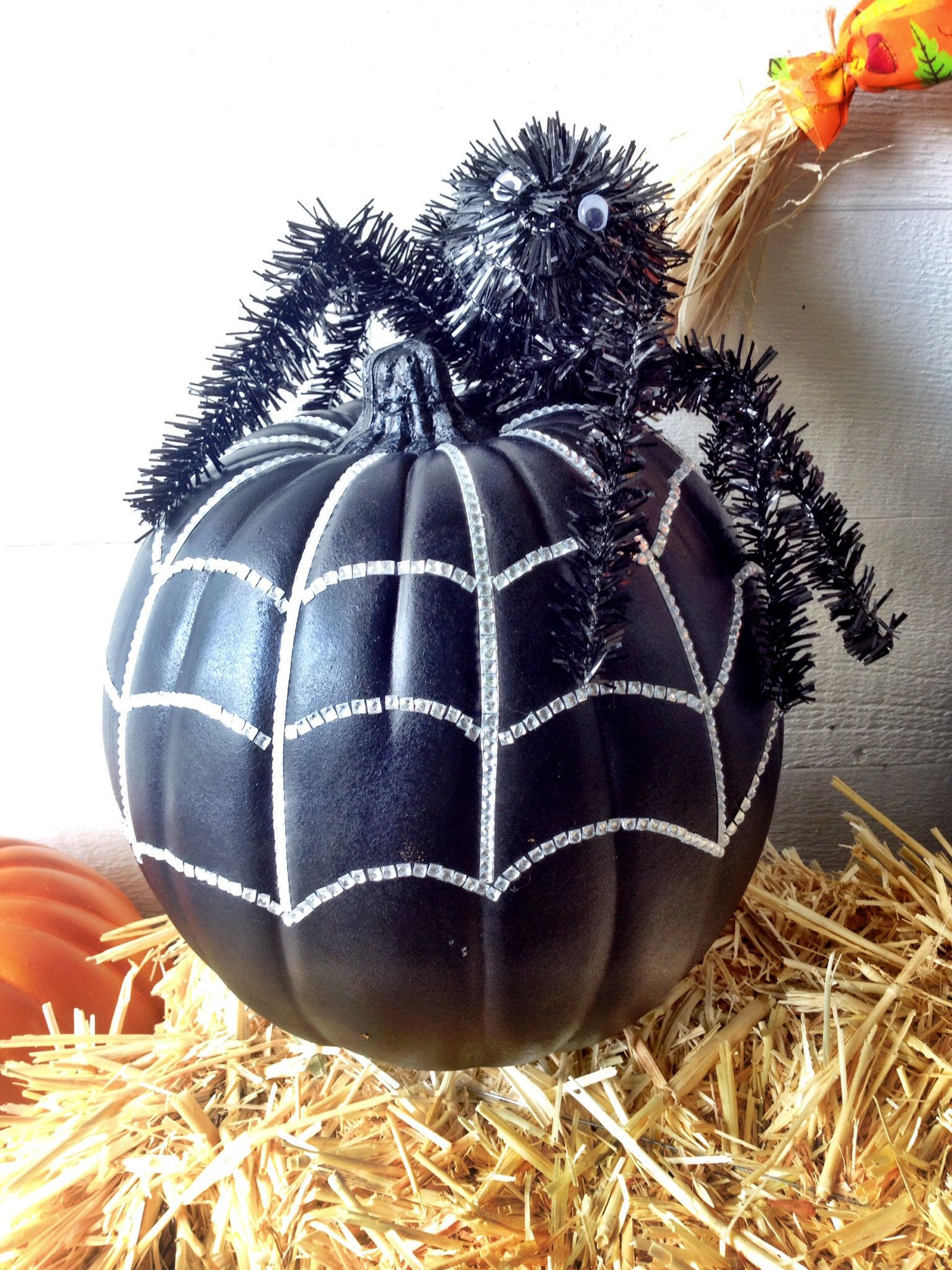 Pumpkin Spider Web Elegant Spider Web Pumpkin Diy