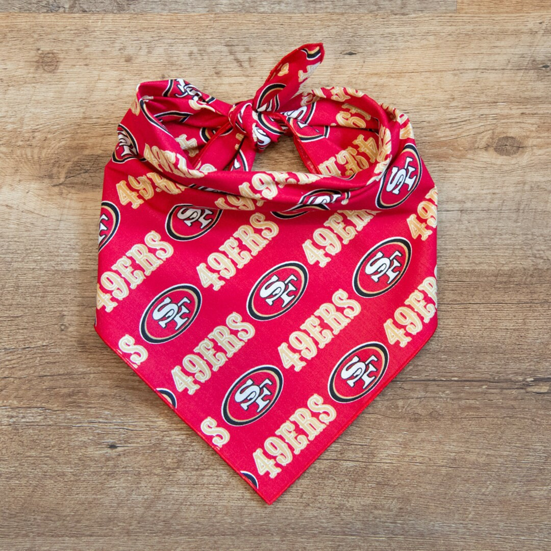 San Francisco 49ers Dog Bandana Elegant 49ers Dog Bandana San Francisco 49ers Football Tie On Dog Bandana Etsy