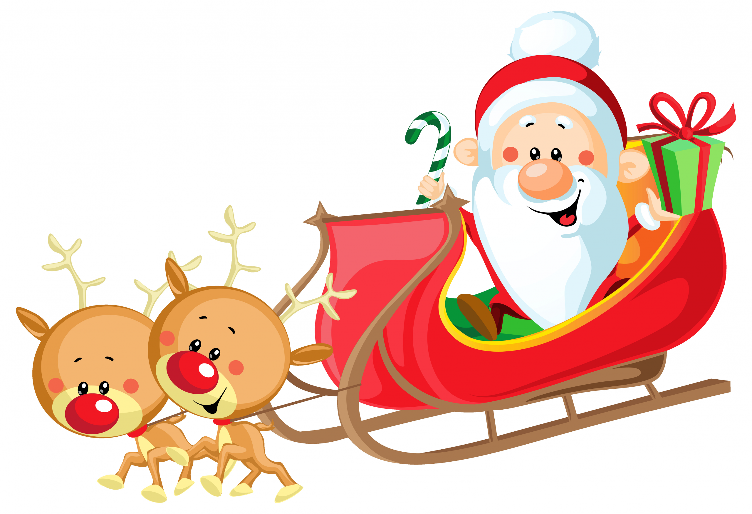 Santa Sleigh Clipart Luxury Santa Claus In Sleigh Clipart 20 Free Cliparts