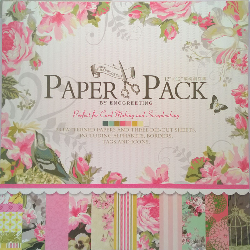 Scrapbook Paper 12x12 Best Of 12x12 Scrapbook Paper Pack Floral Shabby Chic Collection