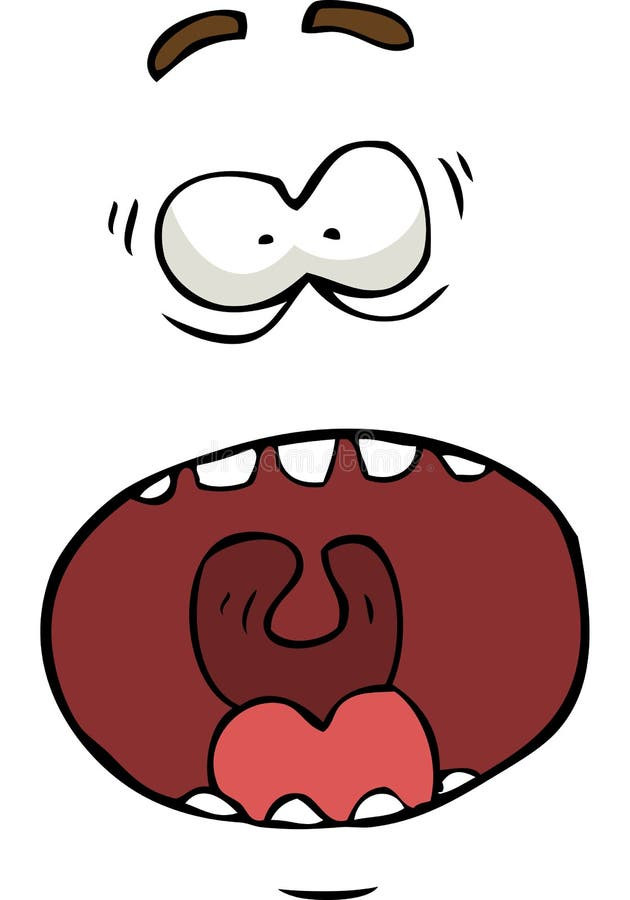 Screaming Face Cartoon Unique Cartoon Screaming Face Stock Vector Illustration Of Doodle