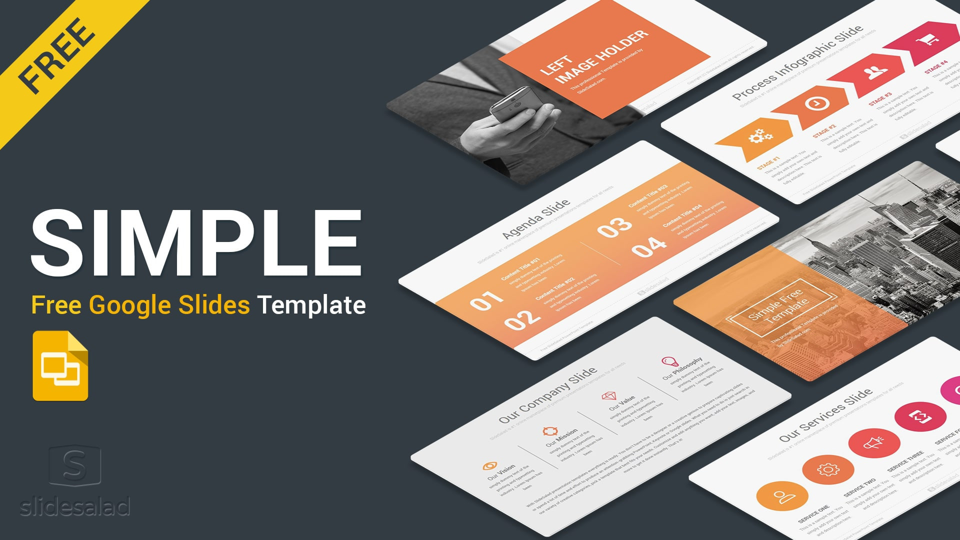 Simple Google Slides Templates Awesome Simple Free Google Slides Presentation Template Slidesalad