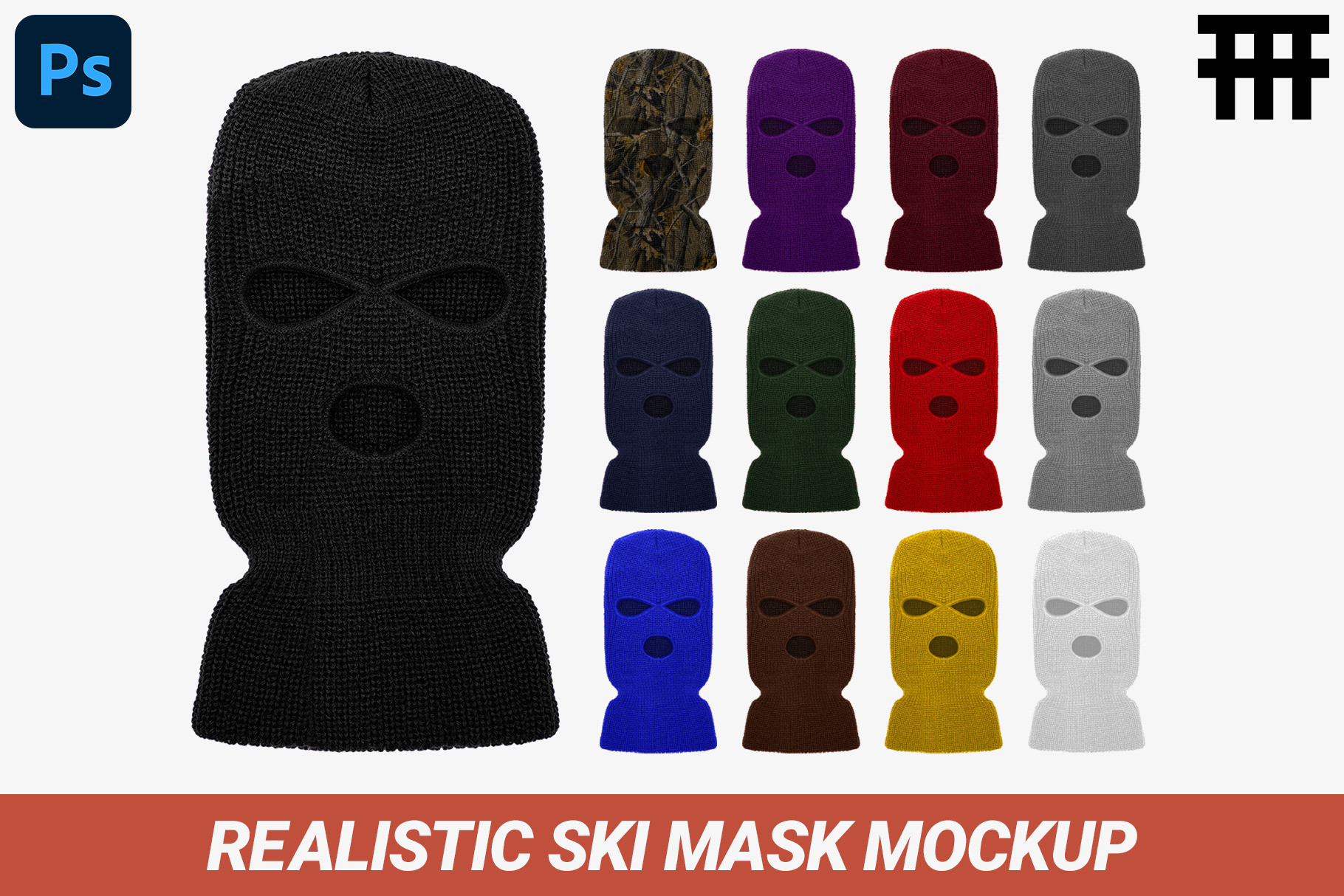 Ski Mask Mockup Elegant Realistic Ski Mask Mockup