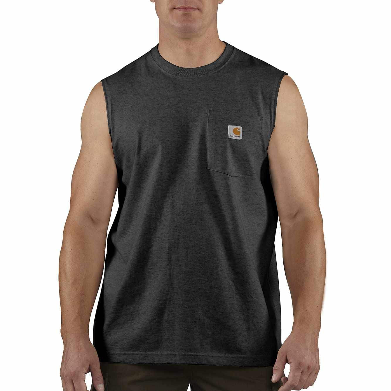 Sleeveless Carhartt Shirts Luxury Men S Workwear Pocket Sleeveless T Shirt