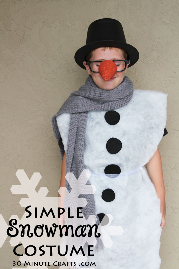 Snowman Costume Diy Best Of No Sew Snowman Costume 30 Minute Crafts