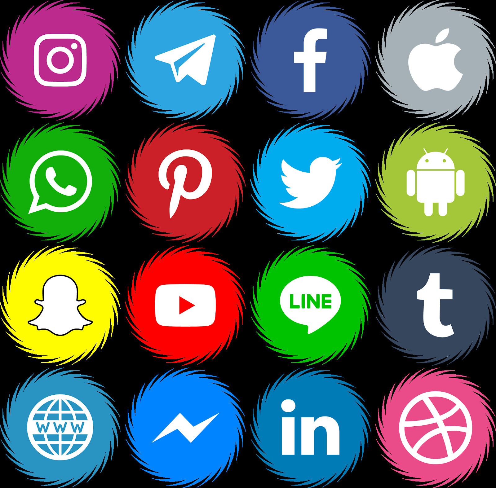 Social Icon Png Free Download Best Of social Media Icon at Vectorified