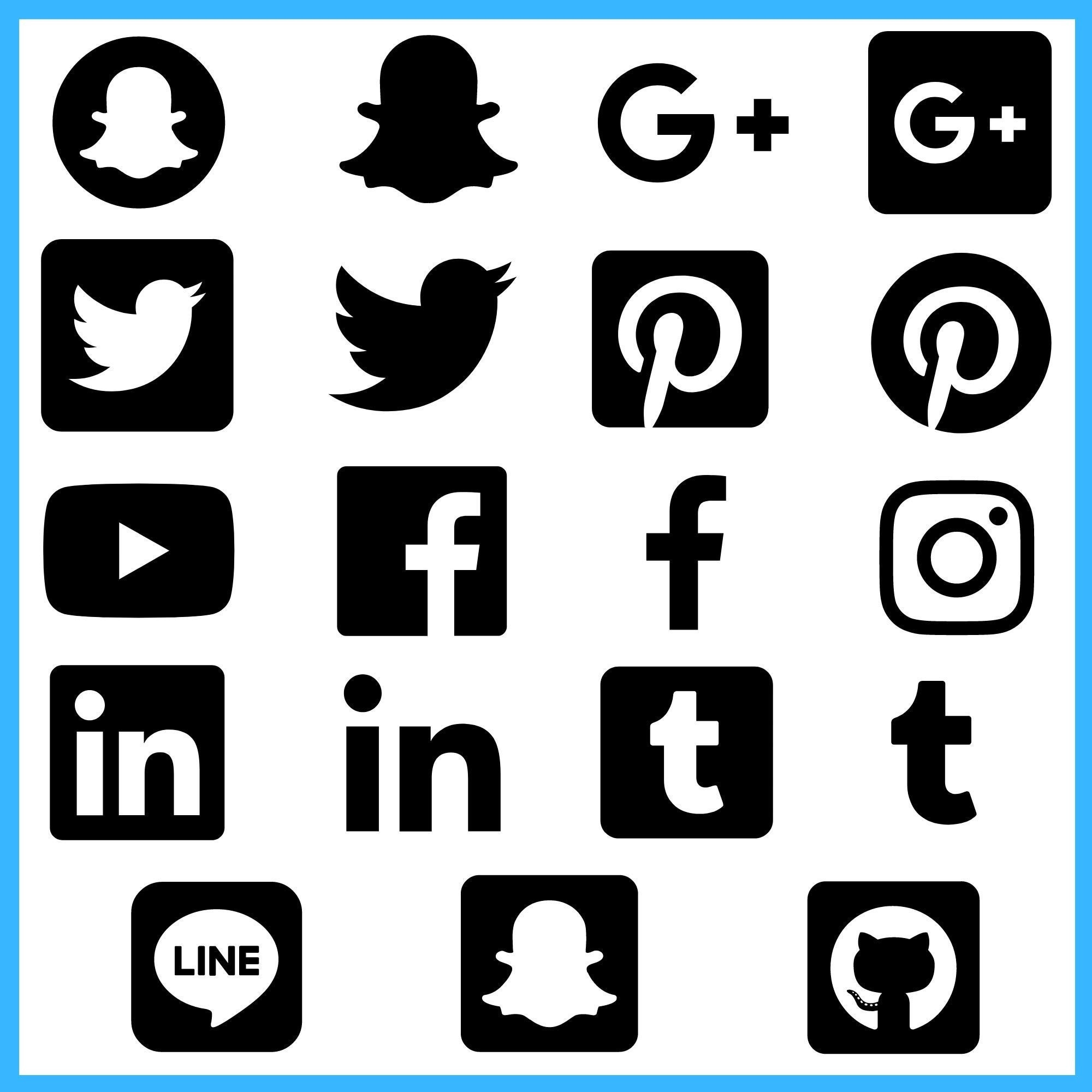 Social Icons Svg Fresh social Media Svg social Media Icons social Svg File social Etsy Uk