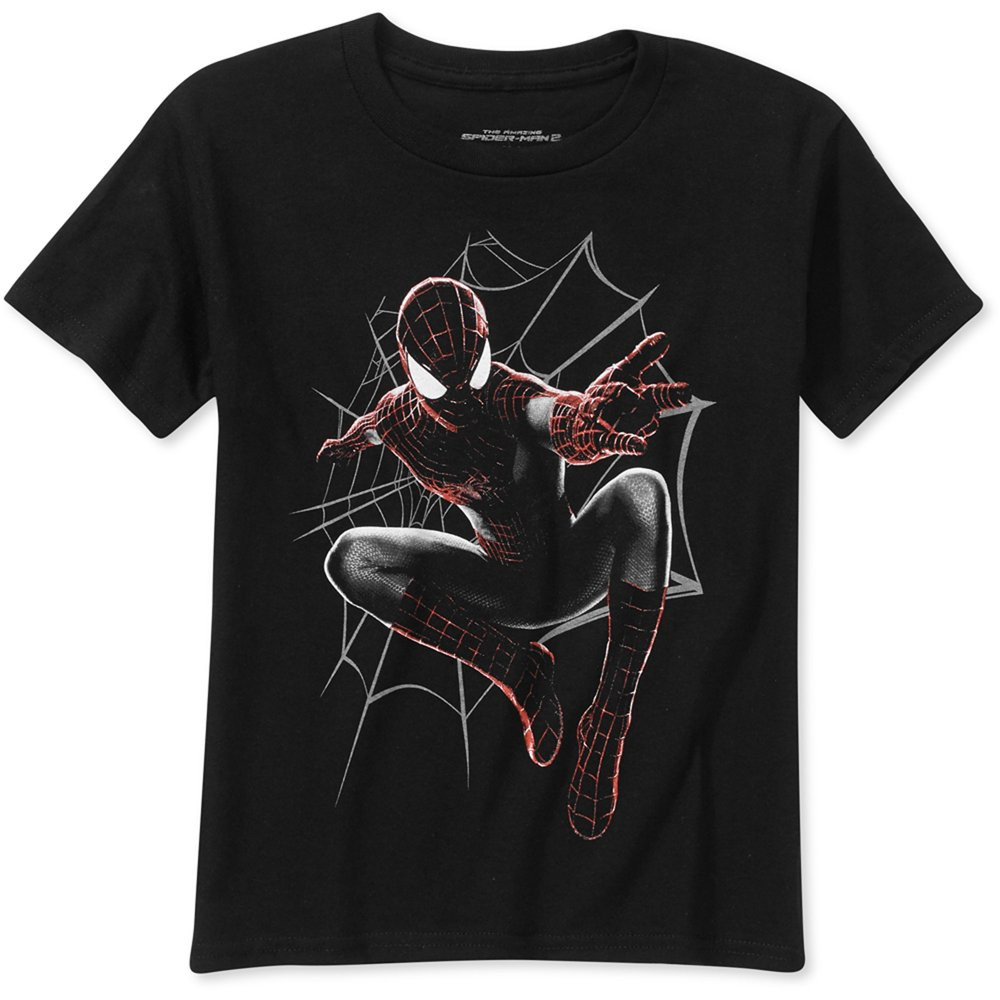 Spiderman Graphic Tee Fresh Spider Man Marvel Spiderman Black Shine Boys Graphic Tee Walmart