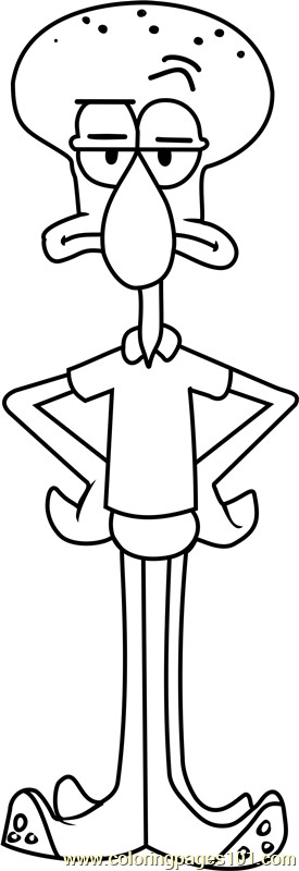 Squidward Coloring Pages Elegant Squidward Coloring Page Free Spongebob Squarepants Coloring Pages