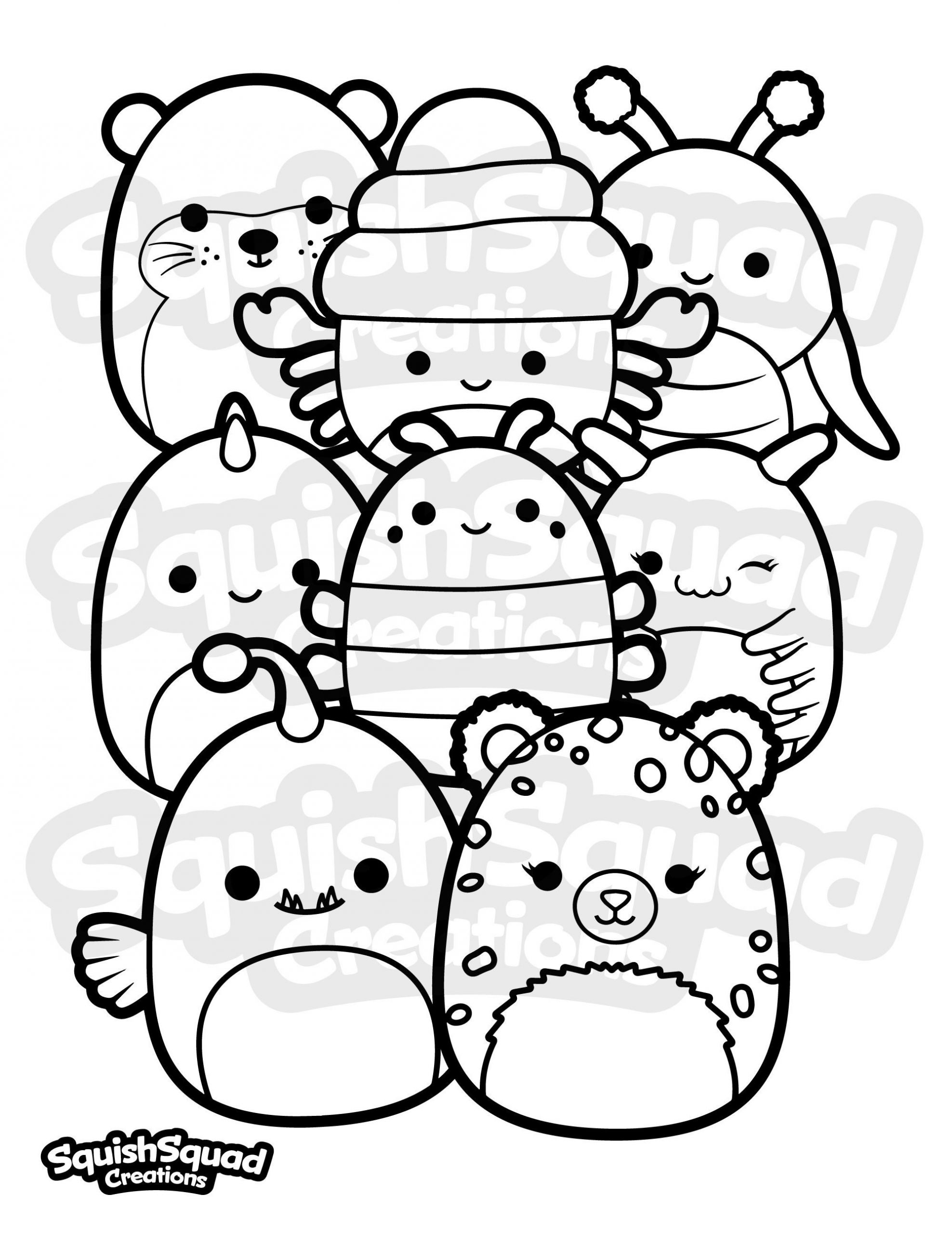 Squishmallow Printable Coloring Pages Beautiful Squishmallow Coloring Page Printable Squishmallow Coloring Page