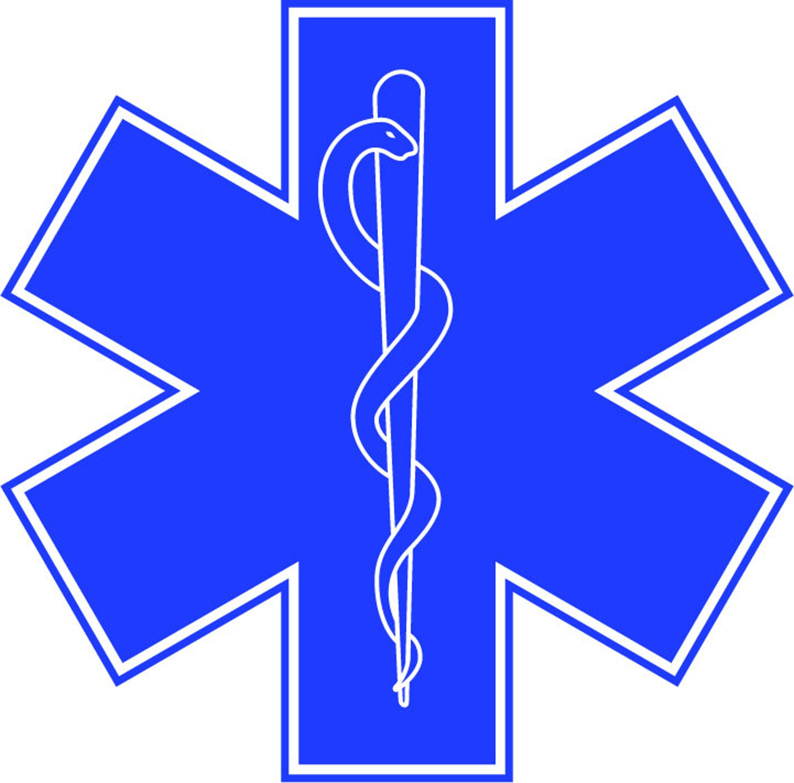 Star Of Life Vector New Star Of Life Digital Vector Cut Download Svg Dxf Etsy