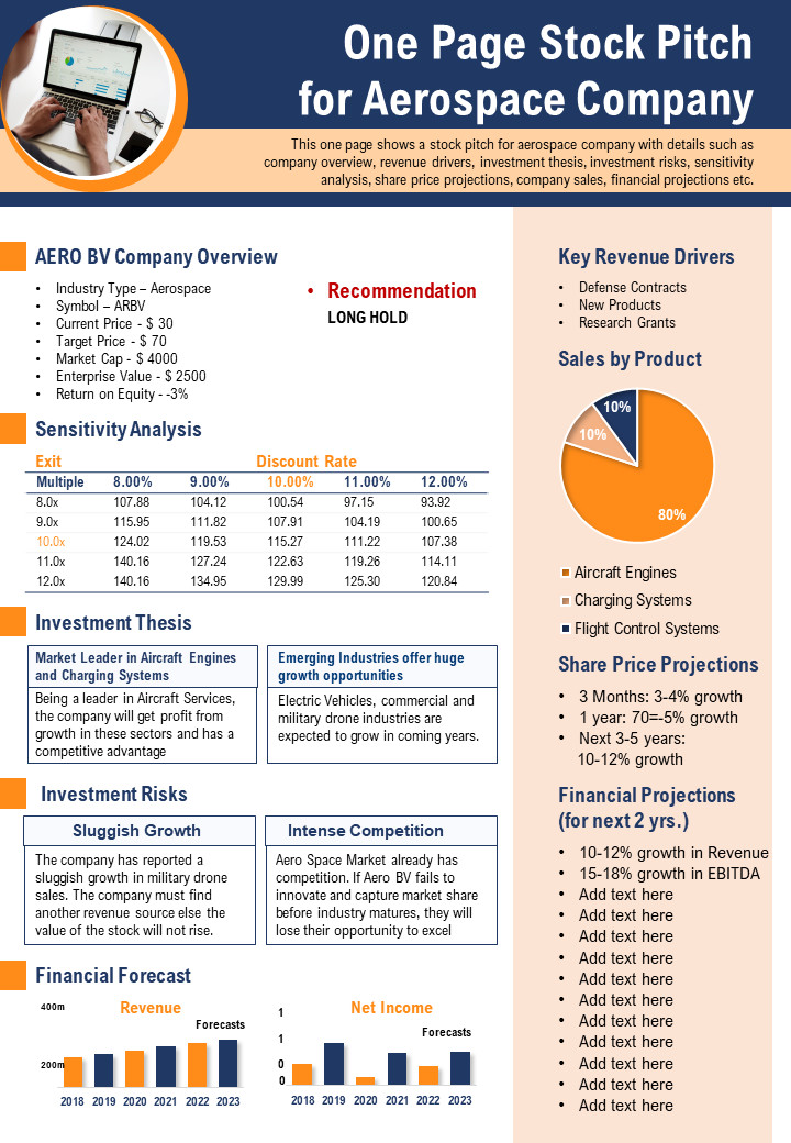 Stock Pitch Template Fresh Stock Pitch Templates to Persuade Your Investors with Confidence