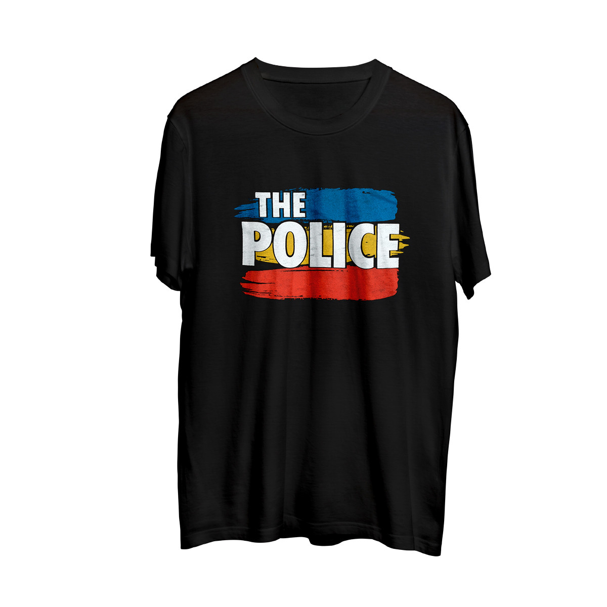 The Police Band T Shirt New the Police Color Band Logo Black T Shirt